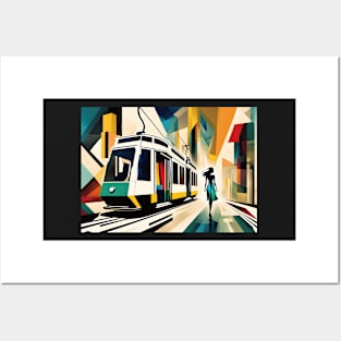 A Woman and Tram 009 - post-soviet realism - Trams are awesome! Posters and Art